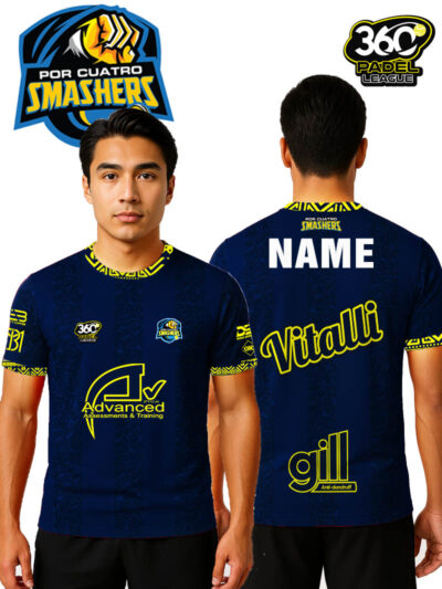 Por Cuatro Smashers -360 Padel League Official Match T-Shirts