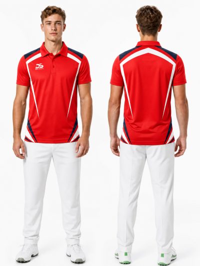 DS Cricket Polo Velocity Stripe