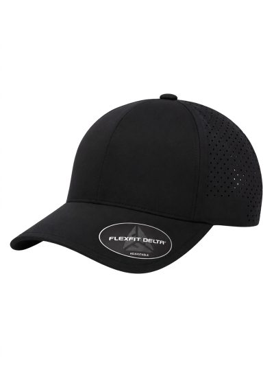 FLEXFIT DELTA BLACK CAP FITTED
